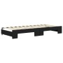 Trundle sofa bed with drawers black velvet 90x200 cm by vidaXL, Beds and slatted bases - Ref: Foro24-3197377, Price: 506,28 €...