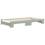 Trundle sofa bed with drawers light gray velvet 100x200 cm by vidaXL, Beds and slatted bases - Ref: Foro24-3197380, Price: 50...