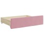 Sofá cama nido con cajones terciopelo rosa 100x200 cm de vidaXL, Camas y somieres - Ref: Foro24-3197383, Precio: 489,20 €, De...