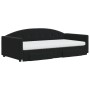 Sofá cama nido con cajones terciopelo negro 100x200 cm de vidaXL, Camas y somieres - Ref: Foro24-3197384, Precio: 508,38 €, D...