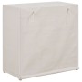 Shoe cabinet with white fabric cover 79x40x80 cm by vidaXL, Shoe racks and shoe organizers - Ref: Foro24-248194, Price: 77,99...