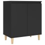 Aparador con patas madera contrachapada negro 60x35x70 cm de vidaXL, Aparadores - Ref: Foro24-806068, Precio: 68,56 €, Descue...