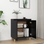 Aparador con patas madera contrachapada negro 60x35x70 cm de vidaXL, Aparadores - Ref: Foro24-806068, Precio: 68,56 €, Descue...