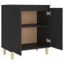 Aparador con patas madera contrachapada negro 60x35x70 cm de vidaXL, Aparadores - Ref: Foro24-806068, Precio: 68,56 €, Descue...