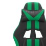 Black and green synthetic leather gaming chair by vidaXL, Gaming chairs - Ref: Foro24-3143821, Price: 123,63 €, Discount: %