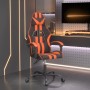 Schwarzer und orangefarbener Gaming-Stuhl aus Kunstleder von vidaXL, Gaming-Stühle - Ref: Foro24-3143824, Preis: 127,95 €, Ra...