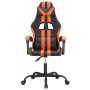 Schwarzer und orangefarbener Gaming-Stuhl aus Kunstleder von vidaXL, Gaming-Stühle - Ref: Foro24-3143824, Preis: 127,95 €, Ra...