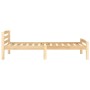 Estructura de cama de madera maciza de pino 90x200 cm de vidaXL, Camas y somieres - Ref: Foro24-322061, Precio: 104,25 €, Des...