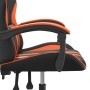 Schwarzer und orangefarbener Gaming-Stuhl aus Kunstleder von vidaXL, Gaming-Stühle - Ref: Foro24-3143824, Preis: 127,95 €, Ra...