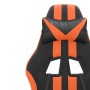 Silla gaming cuero sintético negro y naranja de vidaXL, Sillones para videojuegos - Ref: Foro24-3143824, Precio: 127,95 €, De...