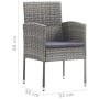 Juego de comedor de jardín 5 piezas gris antracita de vidaXL, Conjuntos de jardín - Ref: Foro24-3071792, Precio: 343,26 €, De...