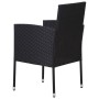 Juego de comedor para jardín de 5 piezas negro de vidaXL, Conjuntos de jardín - Ref: Foro24-3071791, Precio: 333,32 €, Descue...