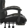 Silla gaming con reposapiés cuero sintético negro camuflaje de vidaXL, Sillones para videojuegos - Ref: Foro24-3143841, Preci...