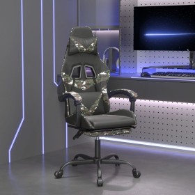 Gaming chair with footrest black camouflage synthetic leather by vidaXL, Gaming chairs - Ref: Foro24-3143865, Price: 129,99 €...