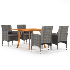 5-piece gray garden dining set by vidaXL, Garden sets - Ref: Foro24-3071930, Price: 516,99 €, Discount: %