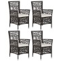 Brown 5-piece garden dining set by vidaXL, Garden sets - Ref: Foro24-3071812, Price: 763,82 €, Discount: %