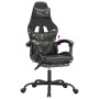 Silla gaming con reposapiés cuero sintético negro camuflaje de vidaXL, Sillones para videojuegos - Ref: Foro24-3143865, Preci...