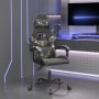 Silla gaming cuero sintético negro y camuflaje de vidaXL, Sillones para videojuegos - Ref: Foro24-3143853, Precio: 118,13 €, ...