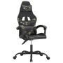 Silla gaming cuero sintético negro y camuflaje de vidaXL, Sillones para videojuegos - Ref: Foro24-3143853, Precio: 118,13 €, ...