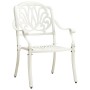 Bistro table and chairs 5 pieces white cast aluminum by vidaXL, Garden sets - Ref: Foro24-3070606, Price: 879,56 €, Discount: %