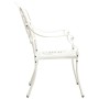 Bistro table and chairs 5 pieces white cast aluminum by vidaXL, Garden sets - Ref: Foro24-3070606, Price: 879,56 €, Discount: %