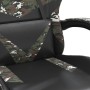 Silla gaming cuero sintético negro y camuflaje de vidaXL, Sillones para videojuegos - Ref: Foro24-3143853, Precio: 118,13 €, ...