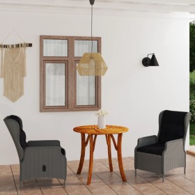 3-piece light gray garden dining set by vidaXL, Garden sets - Ref: Foro24-3071795, Price: 769,99 €, Discount: %