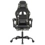 Silla gaming con reposapiés cuero sintético negro camuflaje de vidaXL, Sillones para videojuegos - Ref: Foro24-3143889, Preci...