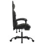 Silla gaming con reposapiés cuero sintético negro camuflaje de vidaXL, Sillones para videojuegos - Ref: Foro24-3143889, Preci...