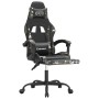 Silla gaming con reposapiés cuero sintético negro camuflaje de vidaXL, Sillones para videojuegos - Ref: Foro24-3143889, Preci...