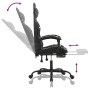 Silla gaming con reposapiés cuero sintético negro camuflaje de vidaXL, Sillones para videojuegos - Ref: Foro24-3143889, Preci...