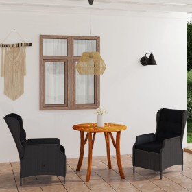 Dark gray 3-piece garden dining set by vidaXL, Garden sets - Ref: Foro24-3071794, Price: 622,99 €, Discount: %