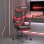 Gaming chair with footrest black red synthetic leather by vidaXL, Gaming chairs - Ref: Foro24-3143855, Price: 126,60 €, Disco...