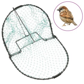 Green steel bird trap 30 cm by vidaXL, Pest control traps - Ref: Foro24-155265, Price: 19,99 €, Discount: %