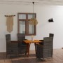 Juego de comedor para jardín de 5 piezas gris de vidaXL, Conjuntos de jardín - Ref: Foro24-3071895, Precio: 616,41 €, Descuen...