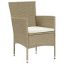 Juego de comedor para jardín 3 piezas beige de vidaXL, Conjuntos de jardín - Ref: Foro24-3071851, Precio: 256,58 €, Descuento: %