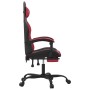 Gaming chair with footrest synthetic leather black red red by vidaXL, Gaming chairs - Ref: Foro24-3143909, Price: 128,28 €, D...