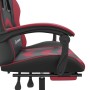 Gaming chair with footrest synthetic leather black red red by vidaXL, Gaming chairs - Ref: Foro24-3143909, Price: 128,28 €, D...