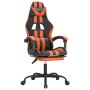 Gaming-Stuhl mit Fußstütze aus schwarz-orangefarbenem Kunstleder von vidaXL, Gaming-Stühle - Ref: Foro24-3143836, Preis: 123,...