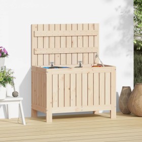 Solid pine wood garden storage box 76x42.5x54 cm by vidaXL, Outdoor storage boxes - Ref: Foro24-836144, Price: 102,99 €, Disc...