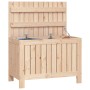 Caja de almacenaje jardín madera maciza de pino 76x42,5x54 cm de vidaXL, Cajas de almacenaje para exteriores - Ref: Foro24-83...