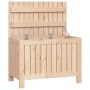 Caja de almacenaje jardín madera maciza de pino 76x42,5x54 cm de vidaXL, Cajas de almacenaje para exteriores - Ref: Foro24-83...