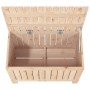 Caja de almacenaje jardín madera maciza de pino 76x42,5x54 cm de vidaXL, Cajas de almacenaje para exteriores - Ref: Foro24-83...