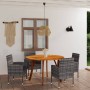 Juego de comedor para jardín 5 piezas gris antracita de vidaXL, Conjuntos de jardín - Ref: Foro24-3071837, Precio: 450,24 €, ...