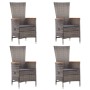 5-piece gray garden dining set by vidaXL, Garden sets - Ref: Foro24-3071892, Price: 611,47 €, Discount: %