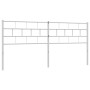 Cabecero de metal blanco 180 cm de vidaXL, Cabeceros y pies de cama - Ref: Foro24-355744, Precio: 32,99 €, Descuento: %