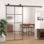 ESG glass and aluminum sliding door 102.5x205 cm black by vidaXL, Doors for the home - Ref: Foro24-151675, Price: 218,99 €, D...