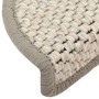 Selbstklebende Sisal-Stufenmatte 15 Stück beige 56x17x3 cm von vidaXL, Treppenmatten - Ref: Foro24-326858, Preis: 73,56 €, Ra...