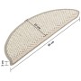 Selbstklebende Sisal-Stufenmatte 15 Stück beige 56x17x3 cm von vidaXL, Treppenmatten - Ref: Foro24-326858, Preis: 73,56 €, Ra...