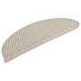 Self-adhesive sisal stair mat 15 units taupe 56x17x3 cm by vidaXL, Stair mats - Ref: Foro24-326859, Price: 70,98 €, Discount: %